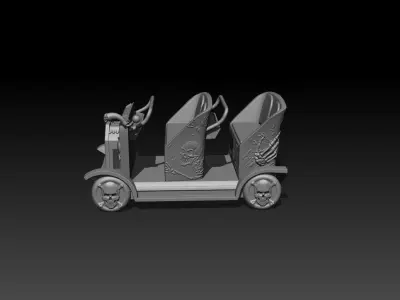 ghost car 01 Free 3D print model