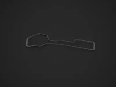Baku City Circuit - Azerbaijan - 3D Printable 3D print model