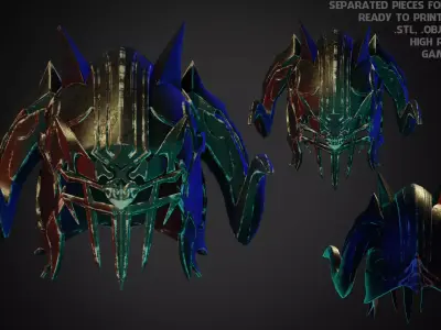 Final Fantasy 14 Chaos Helmet for Cosplay 3D print model