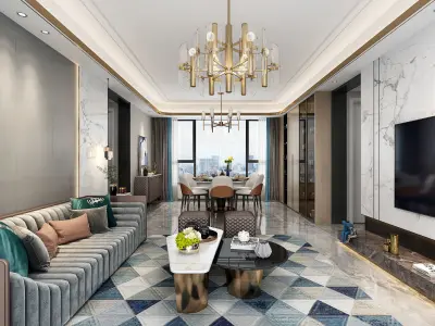 living room  Interior 3D model