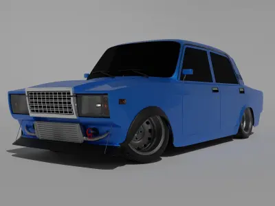 High-poly Vaz-2107 styling  3D model
