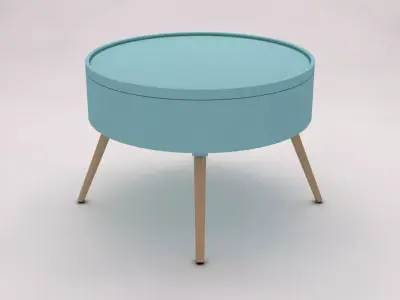 SIDE TABLE---Chest and quadripod 3D model