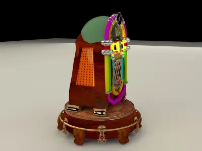 Jukebox old fashioned 3D model
