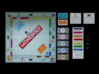 Monopoly Board Game Low-poly 3D model