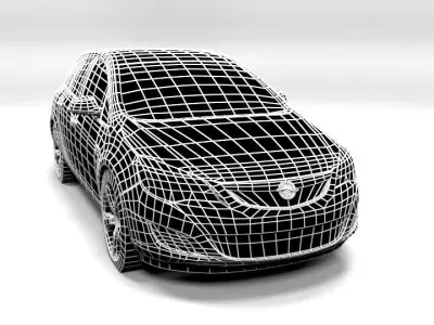 OPEL ASTRA J WAGON 2012 LOWPOLY Low-poly 3D model