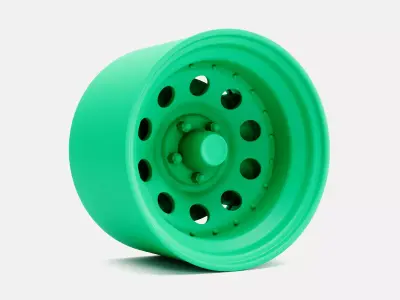 15x10 Gold Nugget Wheel and Brake 3D print model