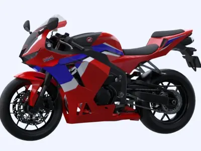 Honda CBR600RR 2021 Low-poly 3D model