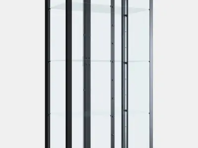 MILSBO Glass-door cabinet Low-poly 3D model