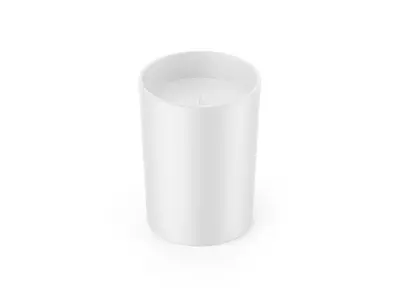 Candle in Glass Low-poly 3D model