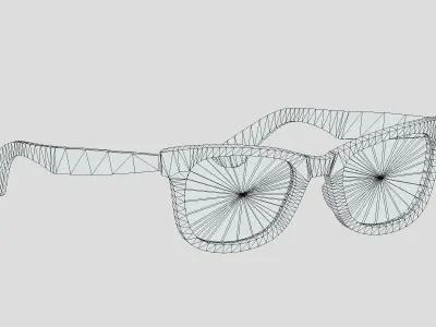 Original Wayfarer Classic Eyeglasses Low Poly PBR Realistic Low-poly 3D model