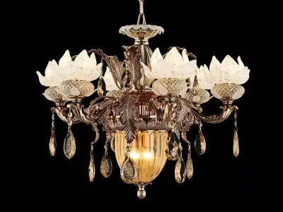 MD 89350-6-2 Osgona Chandelier 3D model
