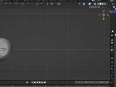 Glass long vase with color looks like stone Free low-poly 3D model