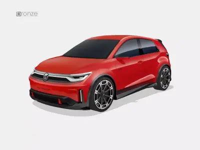 Volkswagen ID GTI 2024 Low-poly 3D model