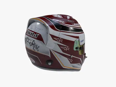 Hamilton helmet 2019 Low-poly 3D model