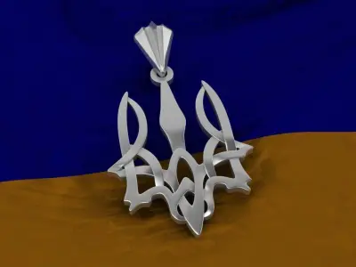 Ukrainian Trident  3D print model shop