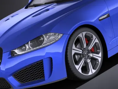 Jaguar XFR-S Sportbrake 2016 VRAY 3D model