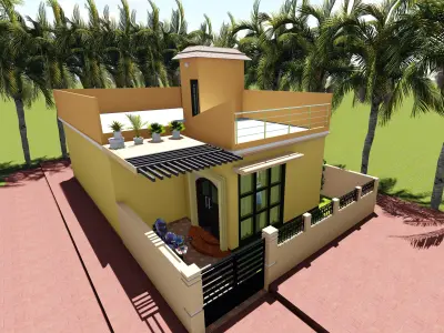 Modern House 3D Model 3D model