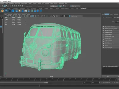 Volkswagen Type 1 Van 3D model