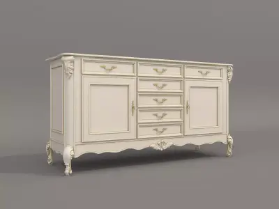 Classic European style Cabinet Collection 9 3D model