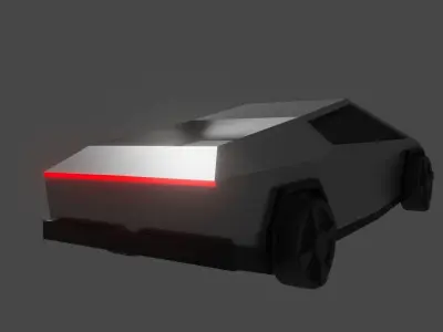 Tesla Cybertruck Low-poly 3D model