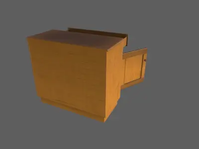 Cupboard  Low-poly 3D model