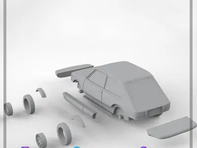 Fiat Spazio 147 for 3D printing 3D print model