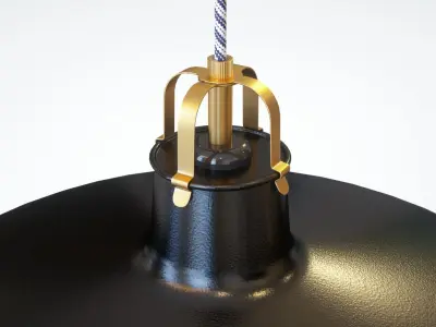 Pendant Light With Three Different Color Options Low-poly 3D model