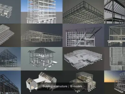 Building in structure 3D Model Collection