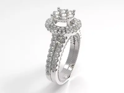 bride wedding ring jr0007 3D print model