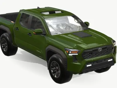  Toyota Tacoma 2024 Low-poly 3D model