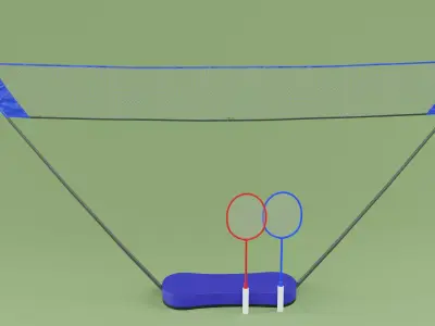 Mini Badminton 3D Model Free 3D model