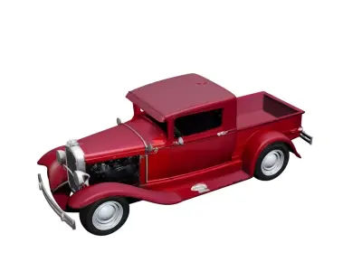 1930s Vintage Ford Pickup Truck Early Classic Utility Vehicle 3D model