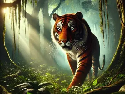 A giant tiger 3D model