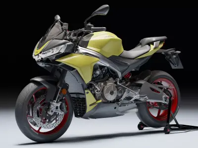 Aprilia Tuono 660 2021 Low-poly 3D model