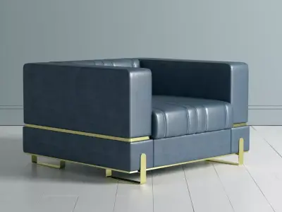 Boatto Martino Single Sofa 3D model