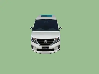 Nissan Serena 2013 SKP Low-poly 3D model