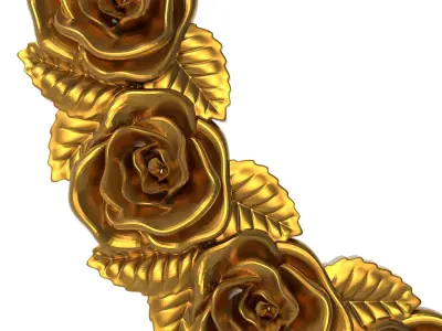 carved frame 3D model 55