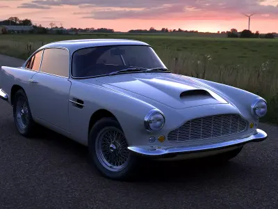 1960 Aston Martin DB4 3D model