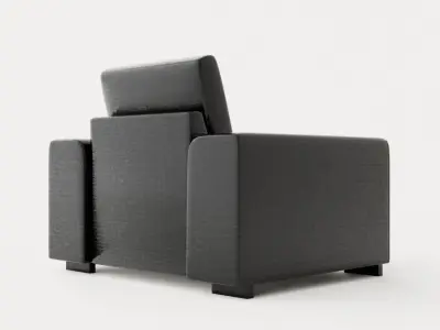 Link Armchair Low-poly 3D model