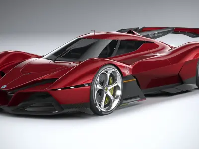 Alfa Romeo 8C-R Tazio 2020 3D model