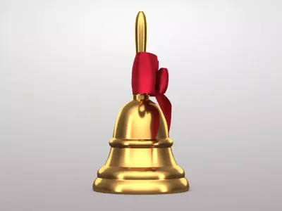 Christmas Bell 03v PBR 3D model
