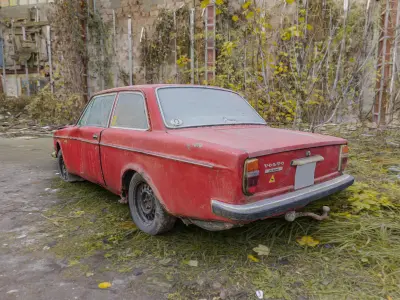 volvo 142 raw scan 3D model