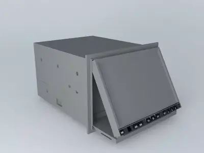 car radio Free 3D model