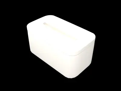 Tissue Box v1 002 Low-poly 3D model