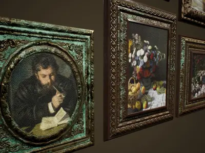 Antique Frames - PBR Game Ready Low-poly 3D model