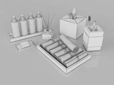 Bathroom set  Yves rocher 3D model