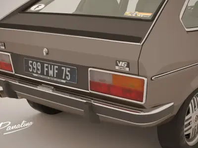 Renault 30 TX - 1979 - 3d model Low-poly 3D model