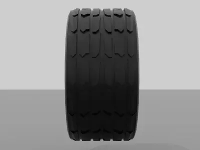 car wheel Low-poly 3D model order