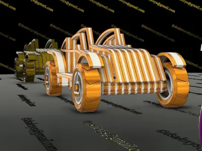 3d Printable Toy Car TC01 3D model