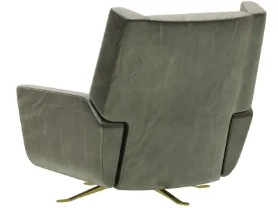 Restoration Hardware Luke Leather Swivel Recliner 3D model